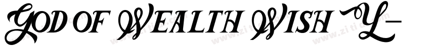 God of Wealth Wish Y字体转换